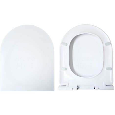 Copriwater Alpina Dolomite termoindurente bianco Soft Close e Sgancio Rapido