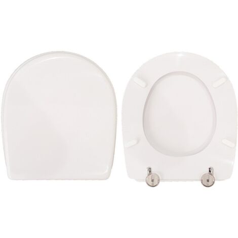 Copriwater Assoluto Falerii legno rivestito in resina poliestere bianco
