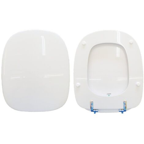 Copriwater Bahia 2 Vavid legno rivestito in resina poliestere bianco