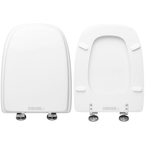 Copriwater Brio Kerasan legno rivestito in resina poliestere bianco