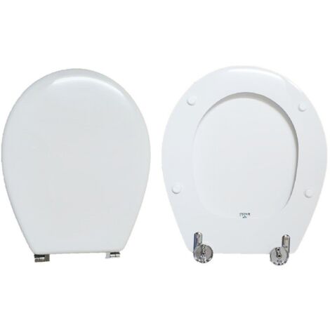 Copriwater Cervino Pozzi Ginori legno rivestito in resina poliestere bianco
