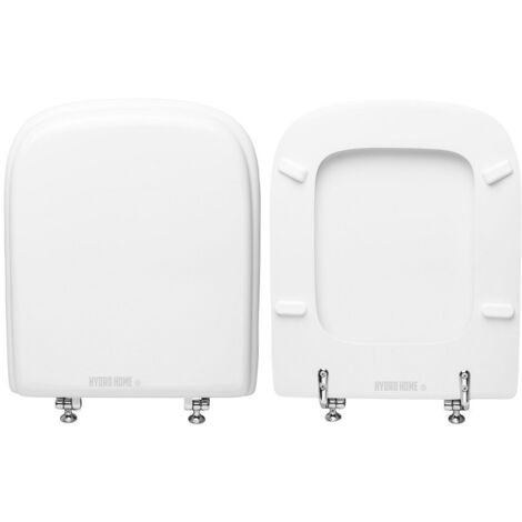 Copriwater Clio Globo legno rivestito in resina poliestere bianco