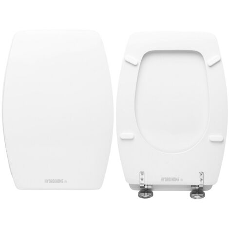 Copriwater Come Originale BR Lungo Simi-Tenax legno rivestito in resina poliestere bianco