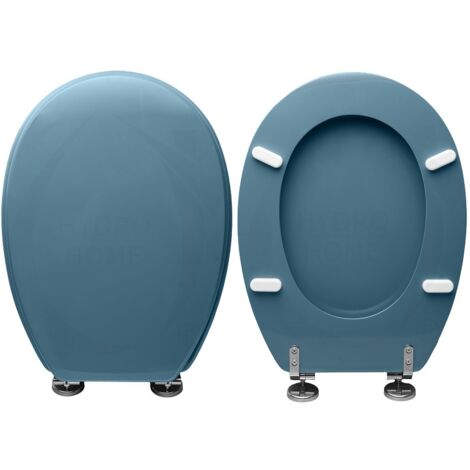Copriwater compatibile Piemonte e Piemontesina Pozzi Ginori legno rivestito resina poliestere Blu Araldico