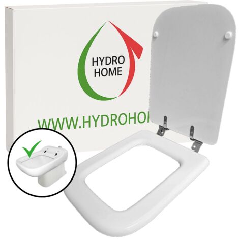 Copriwater Conca Ideal Standard legno rivestito resina poliestere come originale Bianco i.s.