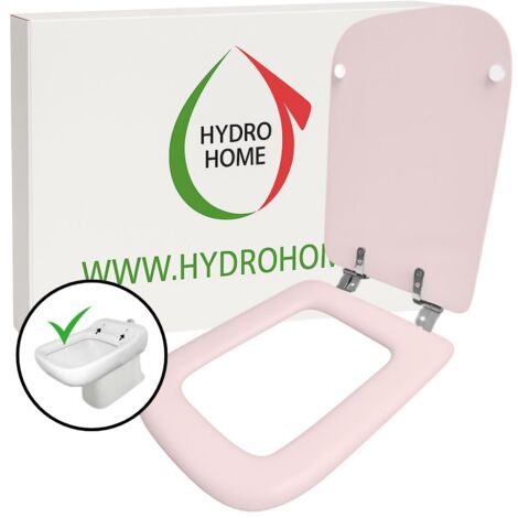 Copriwater Conca Ideal Standard legno rivestito resina poliestere come originale Rosa sussurrato