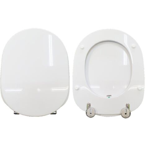 Copriwater Connect Ideal Standard legno rivestito in resina poliestere bianco