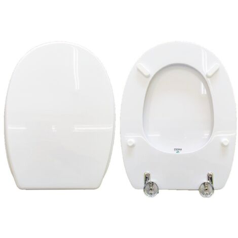 Copriwater Croma Gravena legno rivestito in resina poliestere bianco