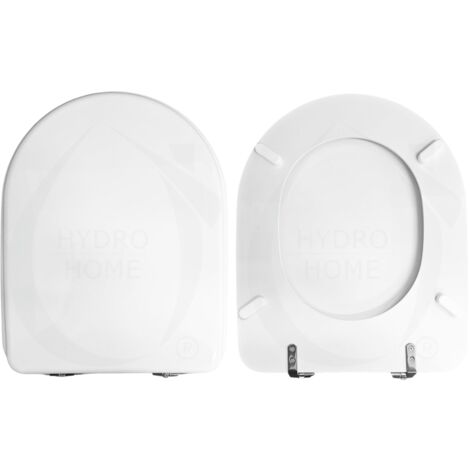 Copriwater Diana Azzurra legno rivestito in resina poliestere bianco