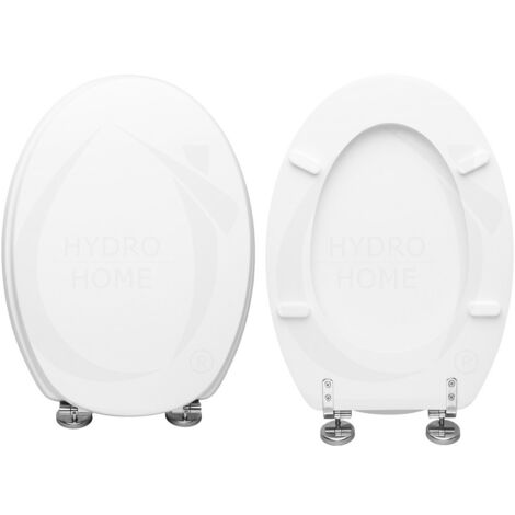 Copriwater Ellisse Ideal Standard legno rivestito in resina poliestere bianco