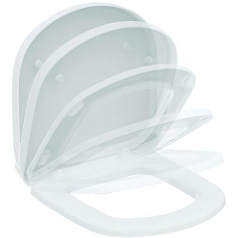 Copriwater EUROVIT con coperchio, cerniere inox bianco, con chiusura ammortizzata IDEAL STANDARD