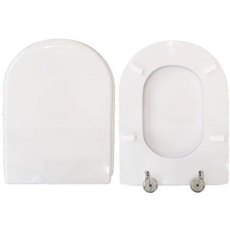 Copriwater Fidia Flaminia legno rivestito in resina poliestere bianco