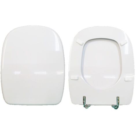 Copriwater Fleo Dolomite legno rivestito in resina poliestere bianco come originale