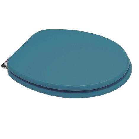 Copriwater forma Universale personalizzato legno rivestito in resina poliestere Blu Araldico