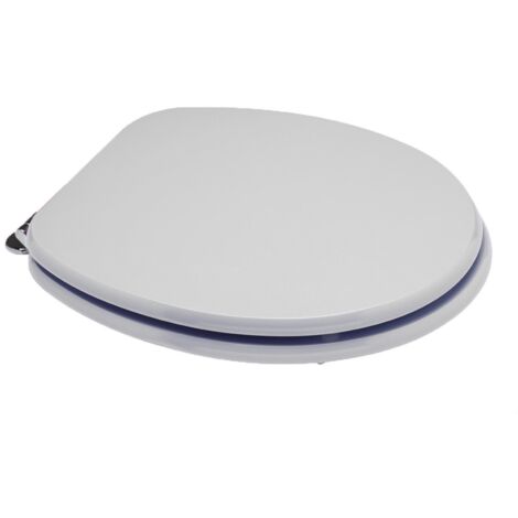 Copriwater forma Universale personalizzato legno rivestito in resina poliestere Grigio sussurrato