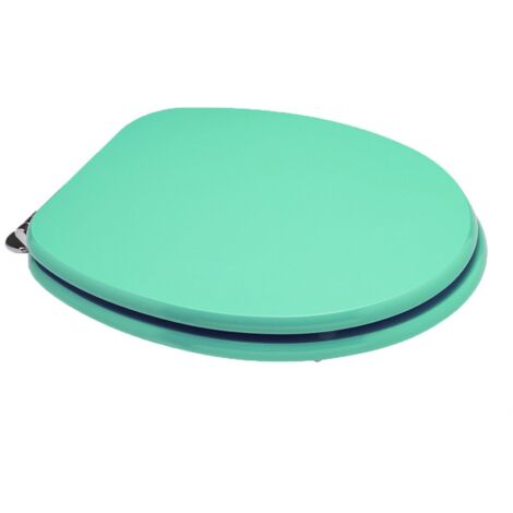 Copriwater forma Universale personalizzato legno rivestito in resina poliestere Verde Calypso