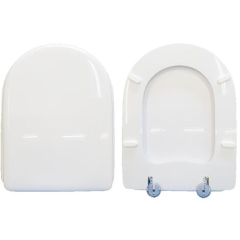 Copriwater H2O Falerii legno rivestito in resina poliestere bianco