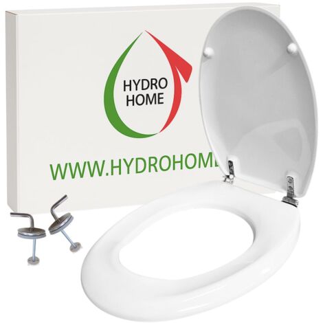Copriwater HH019 fissaggio dal basso compatibile con vari modelli termoindurente bianco