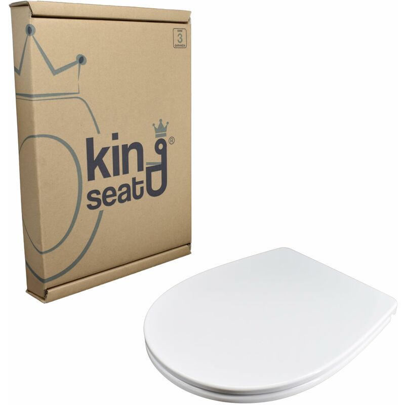 Daikin - Si EU702MP - Copriwater in Termoindurente, Con cerniere in acciaio regolabili, Bianco