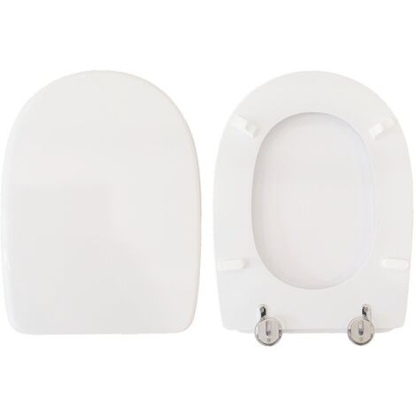 Copriwater Mistral Eos legno rivestito in resina poliestere bianco