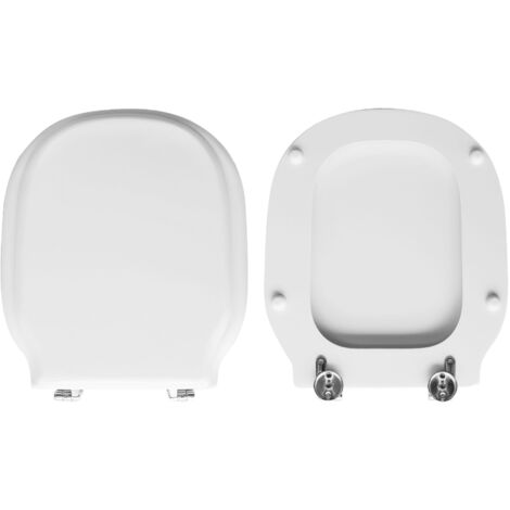 Copriwater Modì Globo legno rivestito in resina poliestere bianco