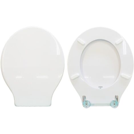 Copriwater Neoclassica Sbordoni legno rivestito in resina poliestere bianco