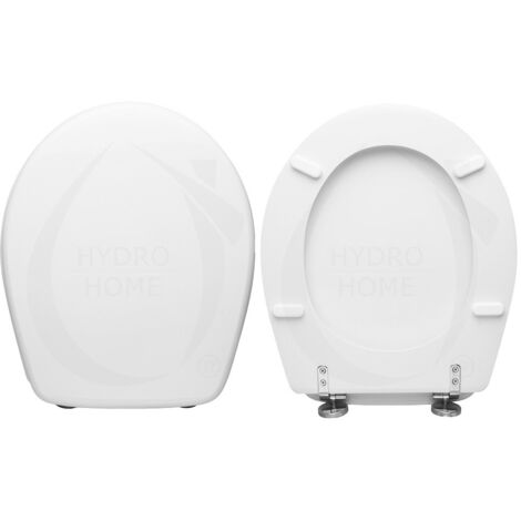 Copriwater Nido Hatria legno rivestito in resina poliestere bianco