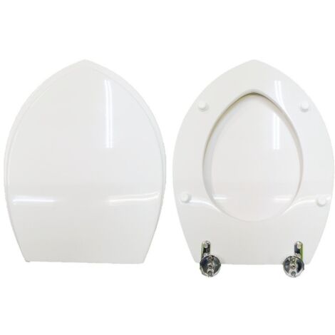 Copriwater Ondine Ideal Standard legno rivestito in resina poliestere bianco