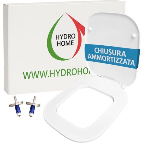 Copriwater One Rak termoindurente bianco Originale Soft Close Sgancio Rapido