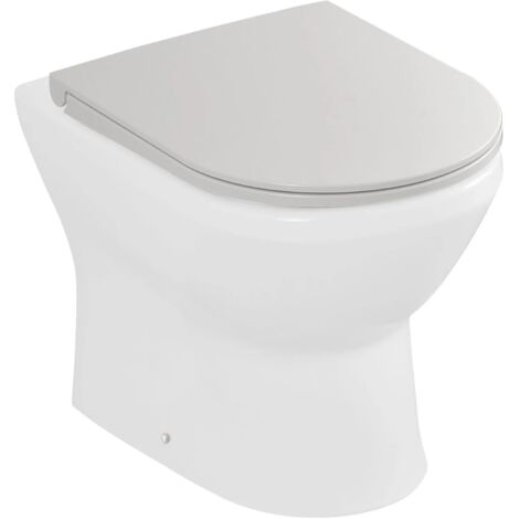 Copriwater originale serie Round slim softclose in termoindurente bianco