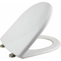 Bemis Memphis 4402CP colore: bianco con cerniere cromate Tavoletta WC in legno modellato