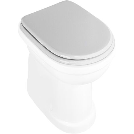 Copriwater per wc anziani in MDF bianco con cerniere regolabili