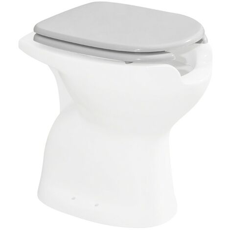 Cerniere Per Sedile WC Waterful T335513 In Metallo Cromato, Modello Conca, Fissaggio Frontale Con Dado A Galletto, 2 Unità