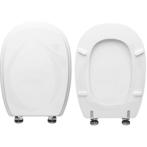 Copriwater Quinta Pozzi Ginori legno rivestito in resina poliestere bianco