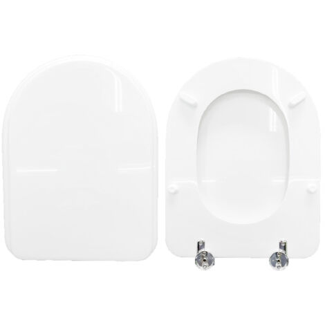Copriwater Relax Flaminia legno rivestito in resina poliestere bianco