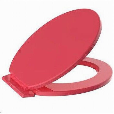 Copriwater Sedile Coprivaso Wc Water Bagno In Pvc Universale Rosso Corallo 59023