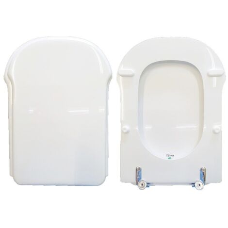 Copriwater Serie 81 Astra legno rivestito in resina poliestere bianco