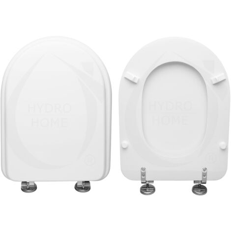 Copriwater Sintesi Cesame legno rivestito in resina poliestere bianco