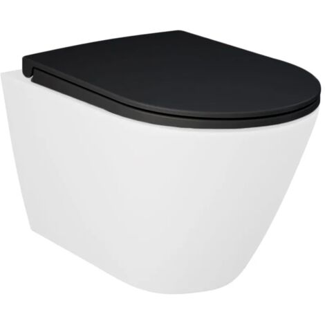 Copriwater slim softclose nero opaco originale serie Feeling
