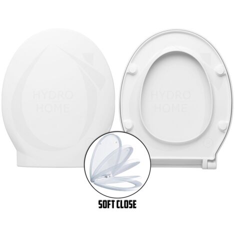 Copriwater Soft Nero Ceramica termoindurente bianco CHIUSURA AMMORTIZZATA