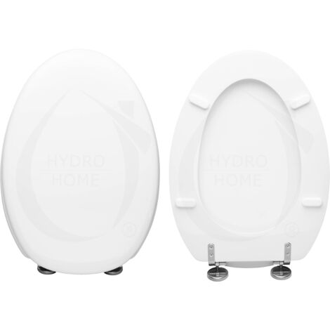 Copriwater Spazio Scala legno rivestito in resina poliestere bianco