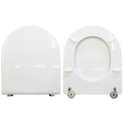 Copriwater Starck 2 Duravit legno rivestito in resina poliestere bianco