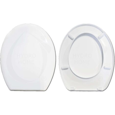 Copriwater Super Eco Universale Ovale fissaggio dal basso compatibile con vari modelli termoindurente bianco