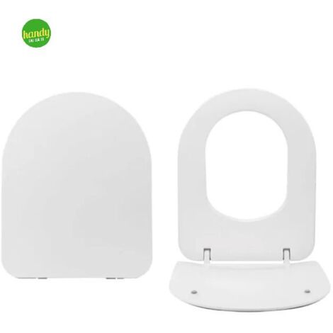 Copriwater termoindurente con sistema soft close serie comoda/nuvola con chiusura rallentata AZZURRA