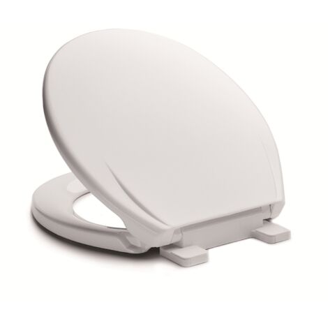 Copriwater termoplastico universale con sistema soft close serie rallenty bianco - kg1,1 METAFORM