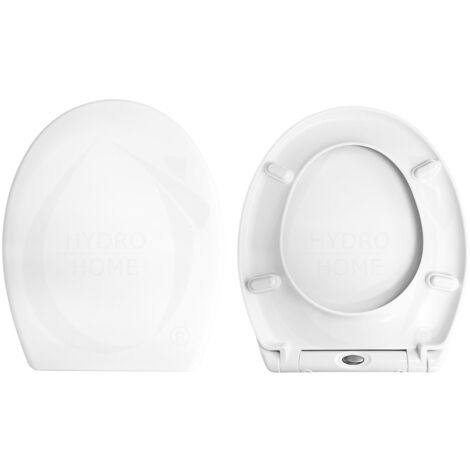 Copriwater Universale Ovale Soft Close e Sgancio Rapido termoindurente bianco