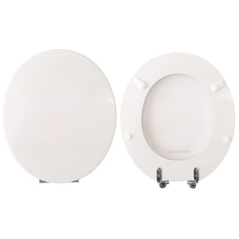 Copriwater Wind Vitruvit legno rivestito in resina poliestere bianco come originale