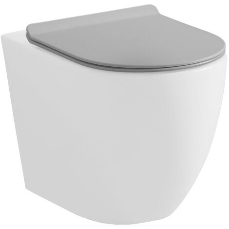 Copriwc originale a sgancio rapido in termoindurente ultraslim soft-close bianco opaco Tokyo