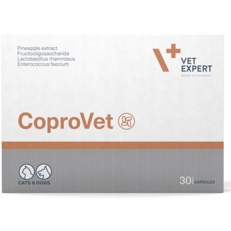 CARVETEC VET EXPERT CoproVet - préparation contre l'ingestion de matières fécales pour chiens et chats - 30 caps.