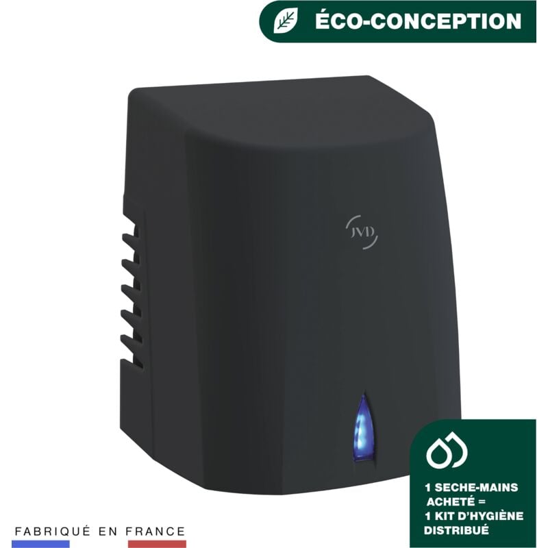 Sèche-Mains Copt'Air noir - Matériel professionnel - JVD
